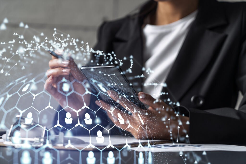 Businesswoman channel manager